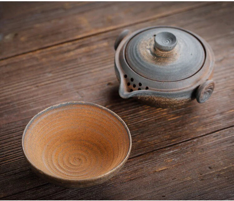 Handmade Ceramic Gaiwan Tea Set – One pot, one cup | MDTEA