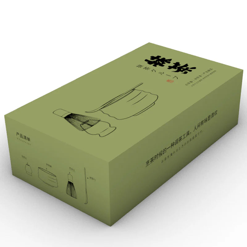 Cat Matcha Bowl Set – Hand-crafted Ceramic