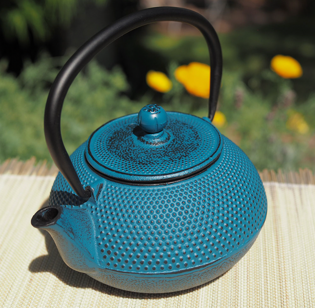 Tenshi Cast Iron Teapot – Teal - 600ml | MDTEA