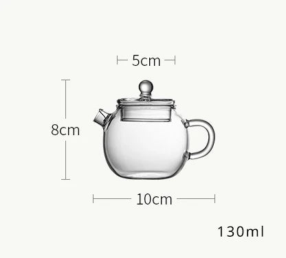 Small Glass Teapot – Heat-Resistant & Handheld (Kung Fu Style) | MDTEA