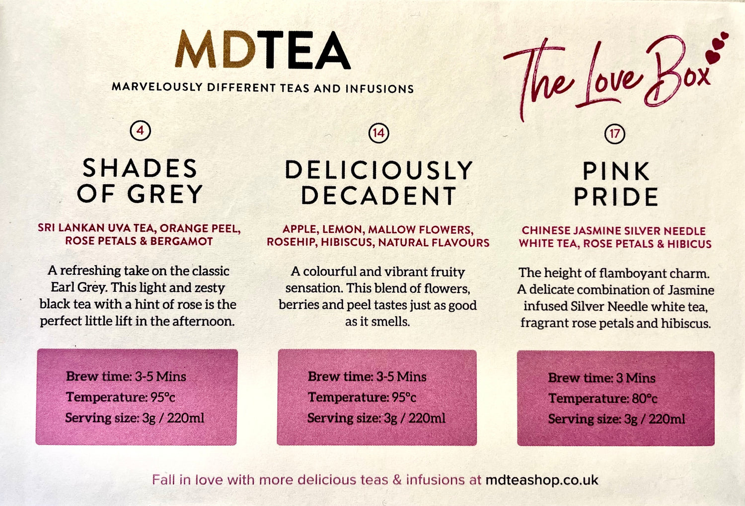The Love Box – treat someone special to tea and chocolate | MDTEA
