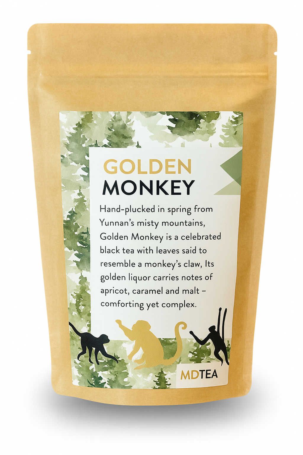 Golden Monkey – a celebrated black tea with elegantly twisted leaves | MDTEA