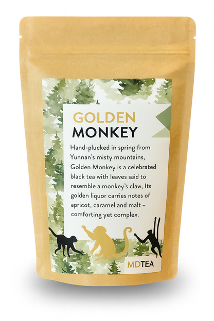Golden Monkey – a celebrated black tea with elegantly twisted leaves | MDTEA