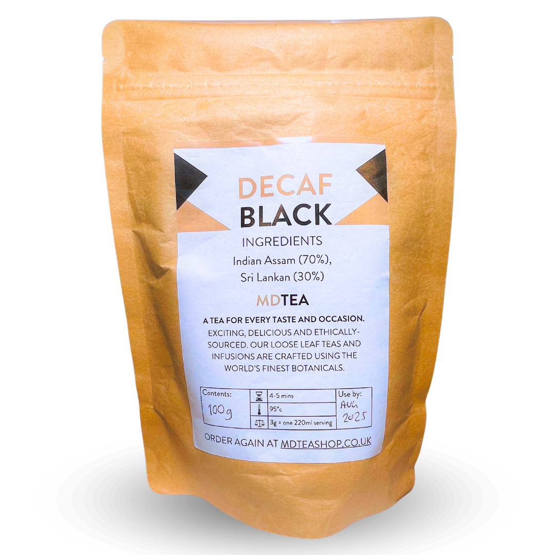 Decaf Black – our decaffeinated blend of Indian Assam, and Sri Lankan Uva | MDTEA