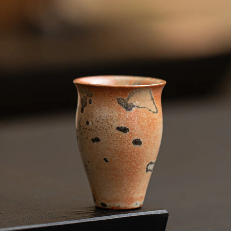 Handmade Black Ink Ceramic Tea Cup – 50ml | MDTEA