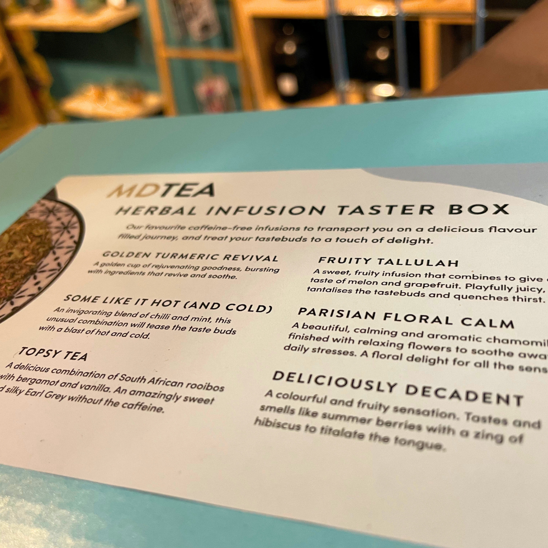 Herbal Infusion Taster Box – making 24 cups | MDTEA