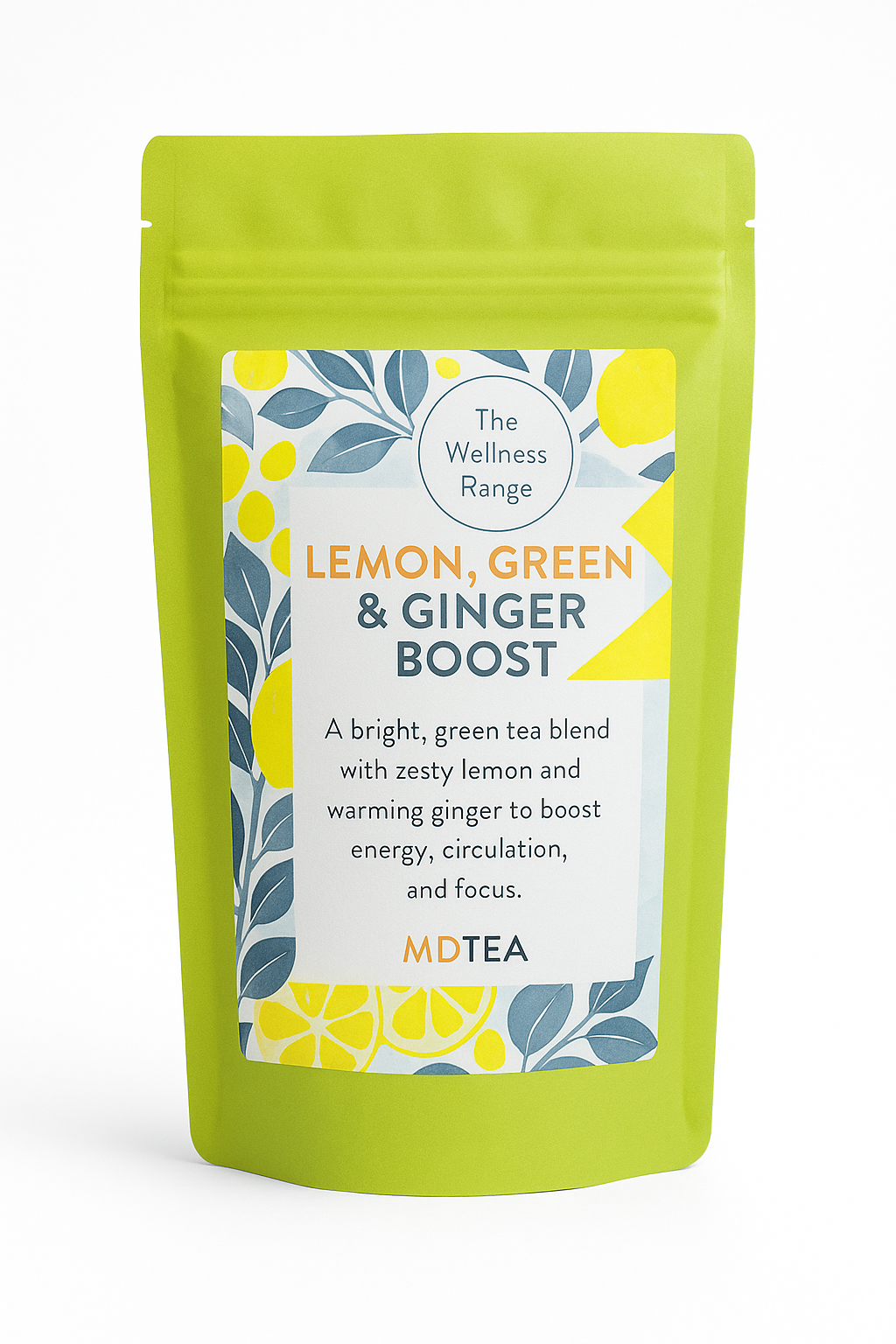 Lemon, Green &amp; Ginger Boost – green tea with lemon and ginger | MDTEA