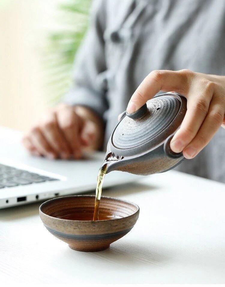 Handmade Ceramic Gaiwan Tea Set – One pot, one cup | MDTEA