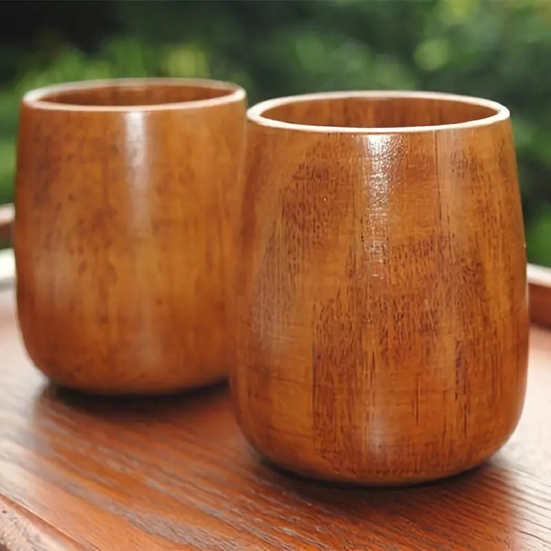 Elegant solid wood tea cups – for hot or cold drinks | MDTEA