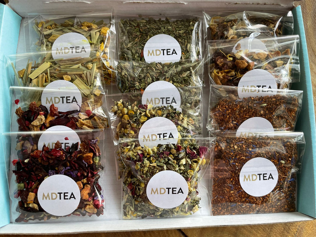 Herbal Infusion Taster Box – making 24 cups | MDTEA