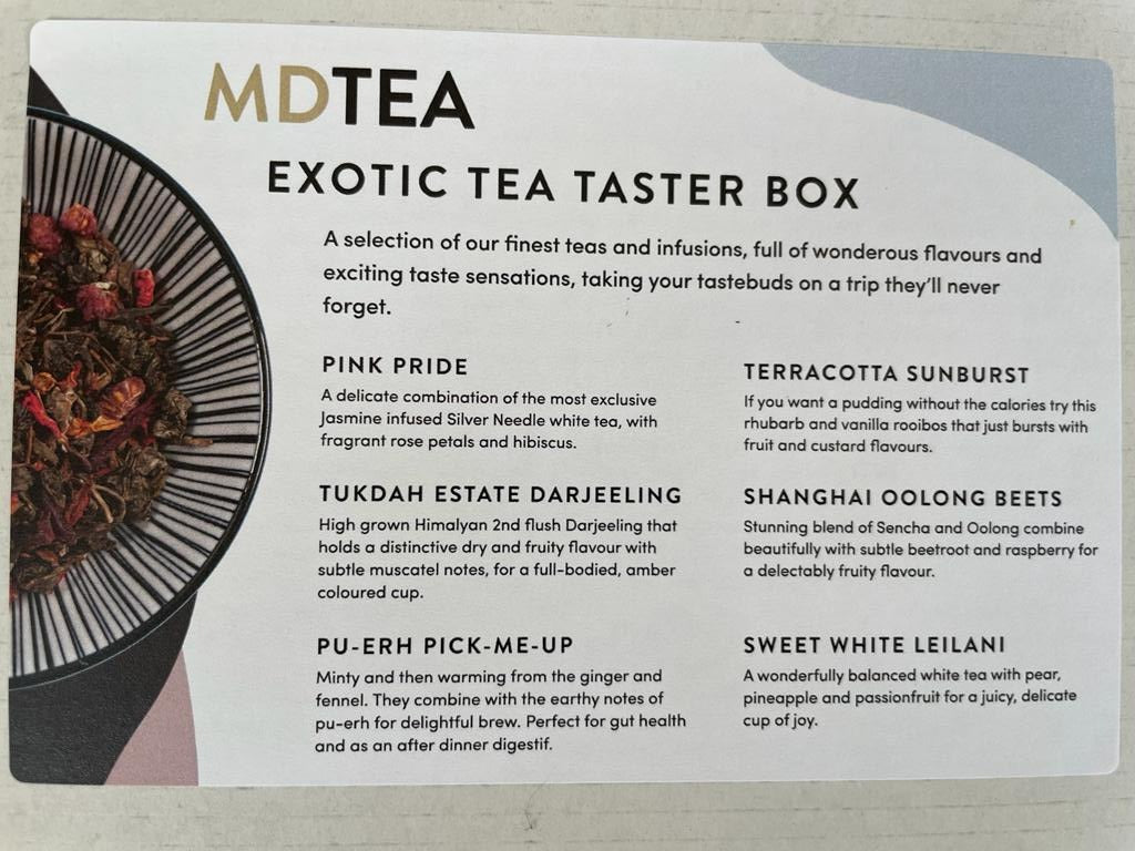 Exotic Tea Taster Box – making 24 cups | MDTEA