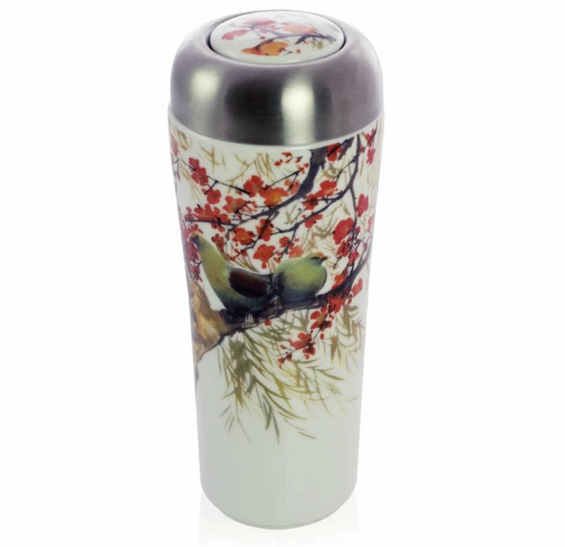 Spring Birds Porcelain Tumbler Mug 300ml – 300ml | MDTEA